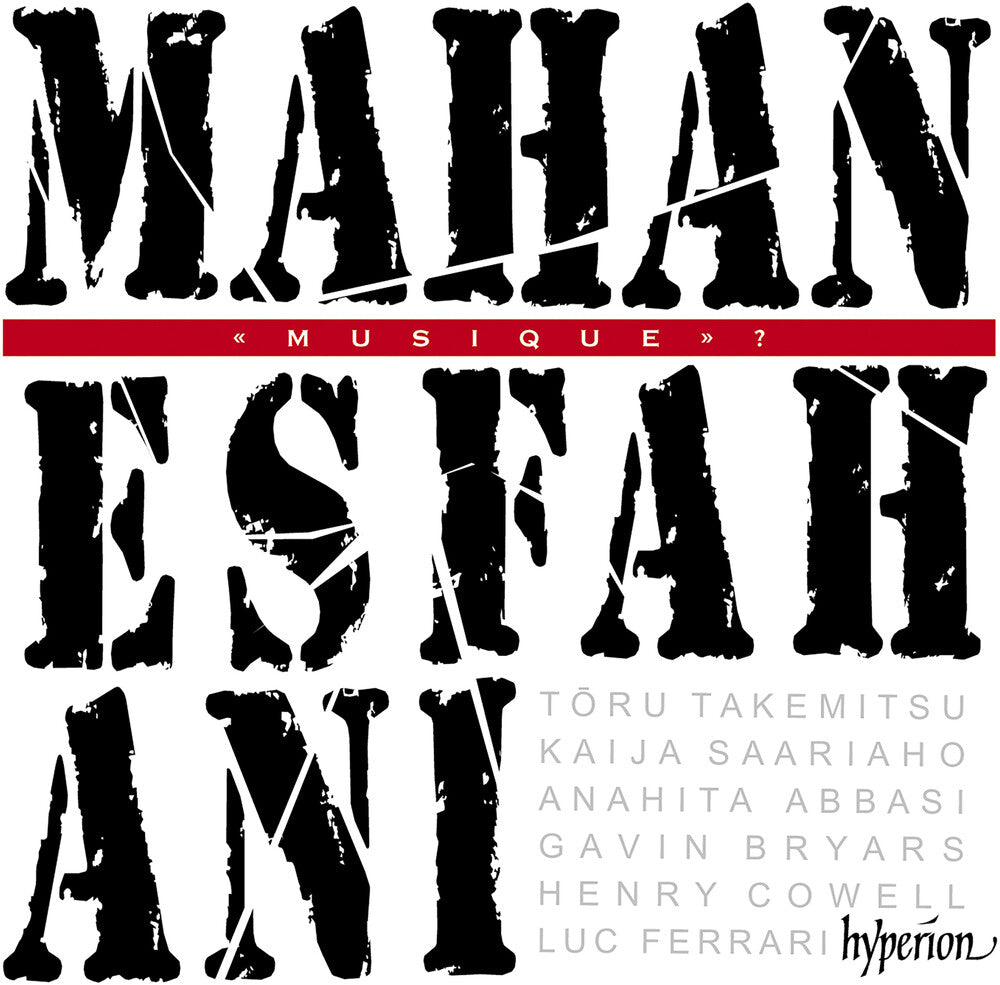 the album cover for Mahan Esfahani - Musique?