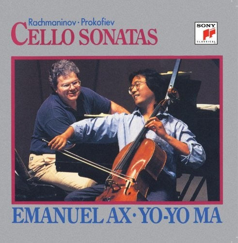 the album cover for Prokofiev / Ax, Emanuel / Ma, Yo-Yo - Rachmaninov Prokofiev: Cello