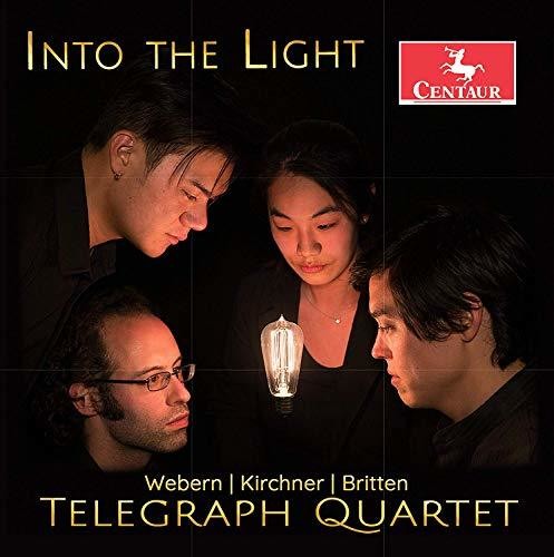 the album cover for Britten / Kirchner / Webern - Into the Light