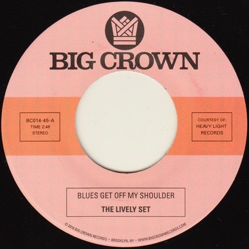 the album cover for Lively Set / Three Dudes - Blues Get Off My Shoulder / I'm Begging You
