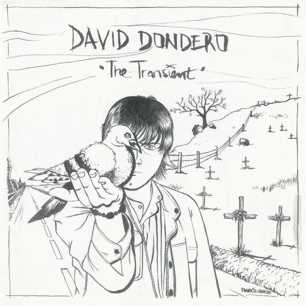 the album cover for David Dondero - The Transient (Two-tone Black & White Vinyl)
