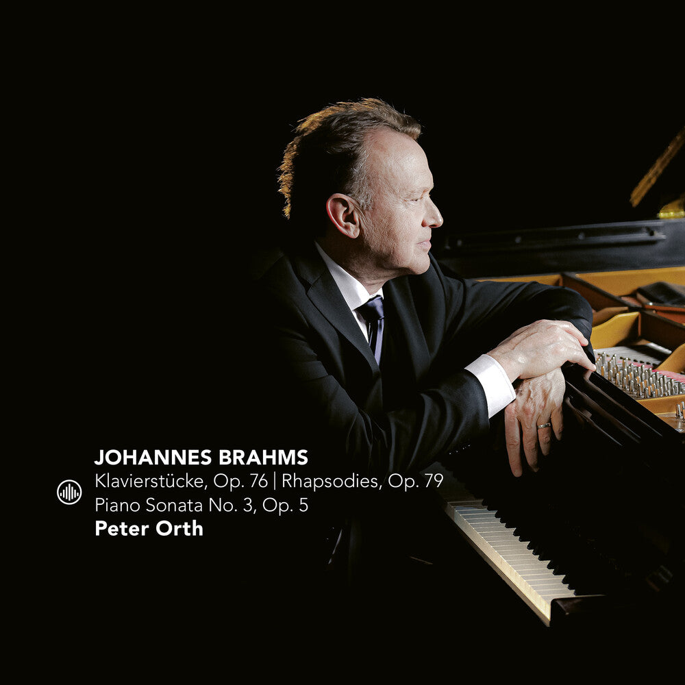 the album cover for Brahms / Orth - Klavierstucke 76