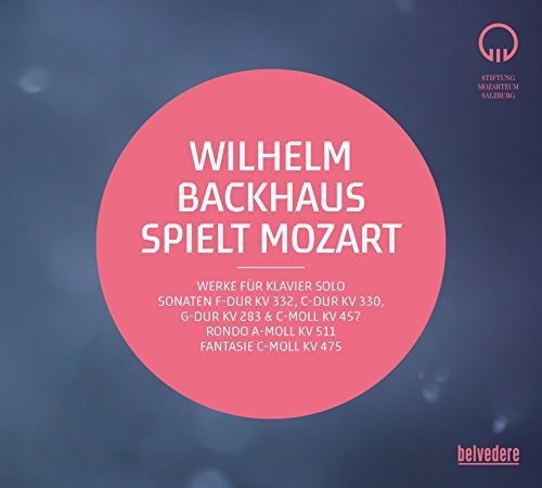 the album cover for WILHELM BACKHAUS - Wilhelm Backhaus Spielt Mozart