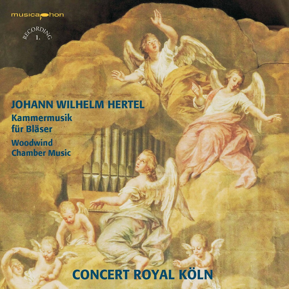 the album cover for Hertel / Concert Royal Koln / Schroter - Kammermusik Fur Blaser