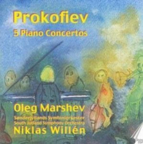 the album cover for Oleg Marshev - 5 Piano Concertos