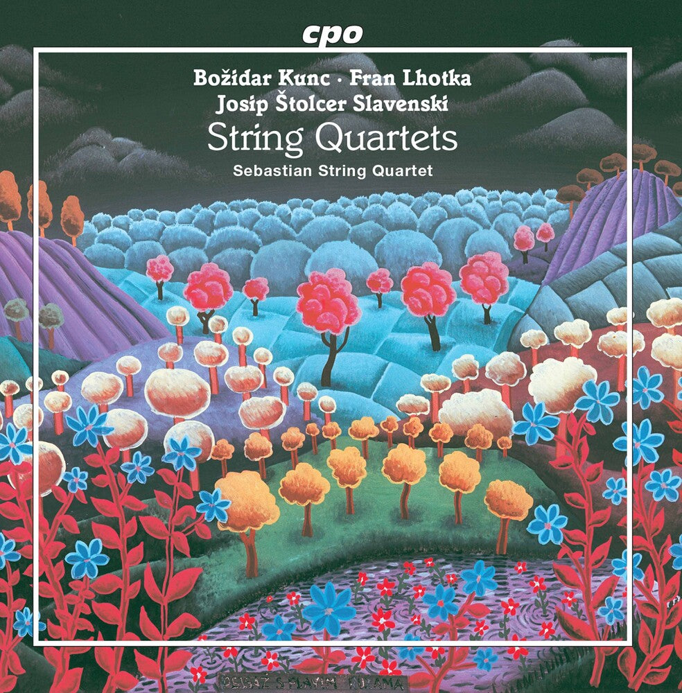 the album cover for Kunc / Sebastian String Quartet - Works for String Quartet