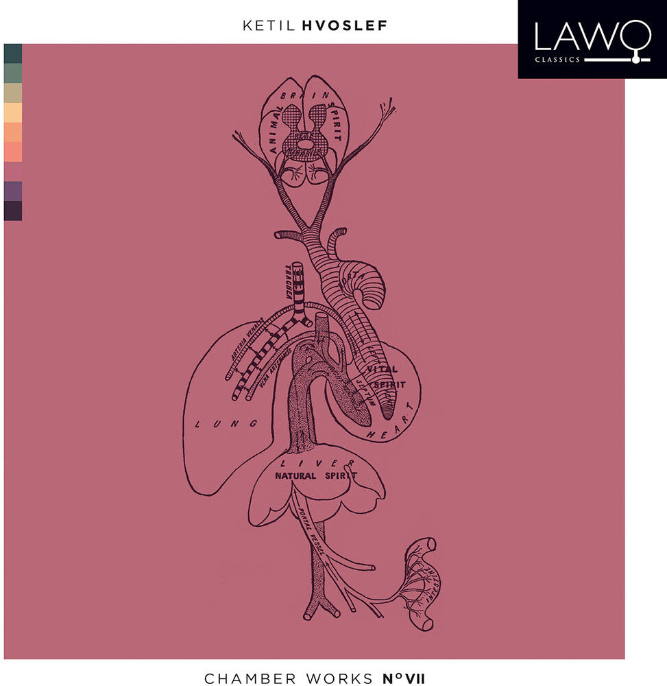 the album cover for Hvoslev - Chamber Works 7