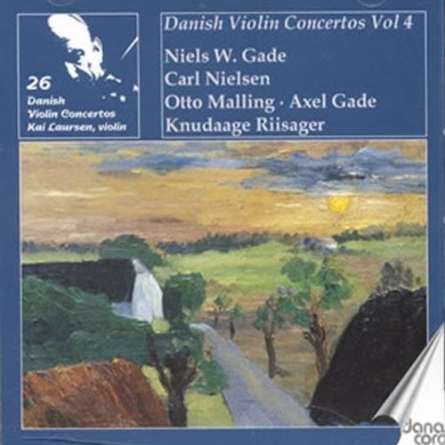 the album cover for Laursen - Danish Violin Concertos 7-8