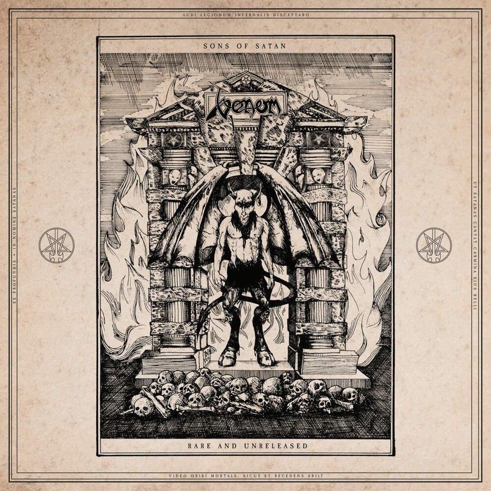 the album cover for Venom - Sons of Satan