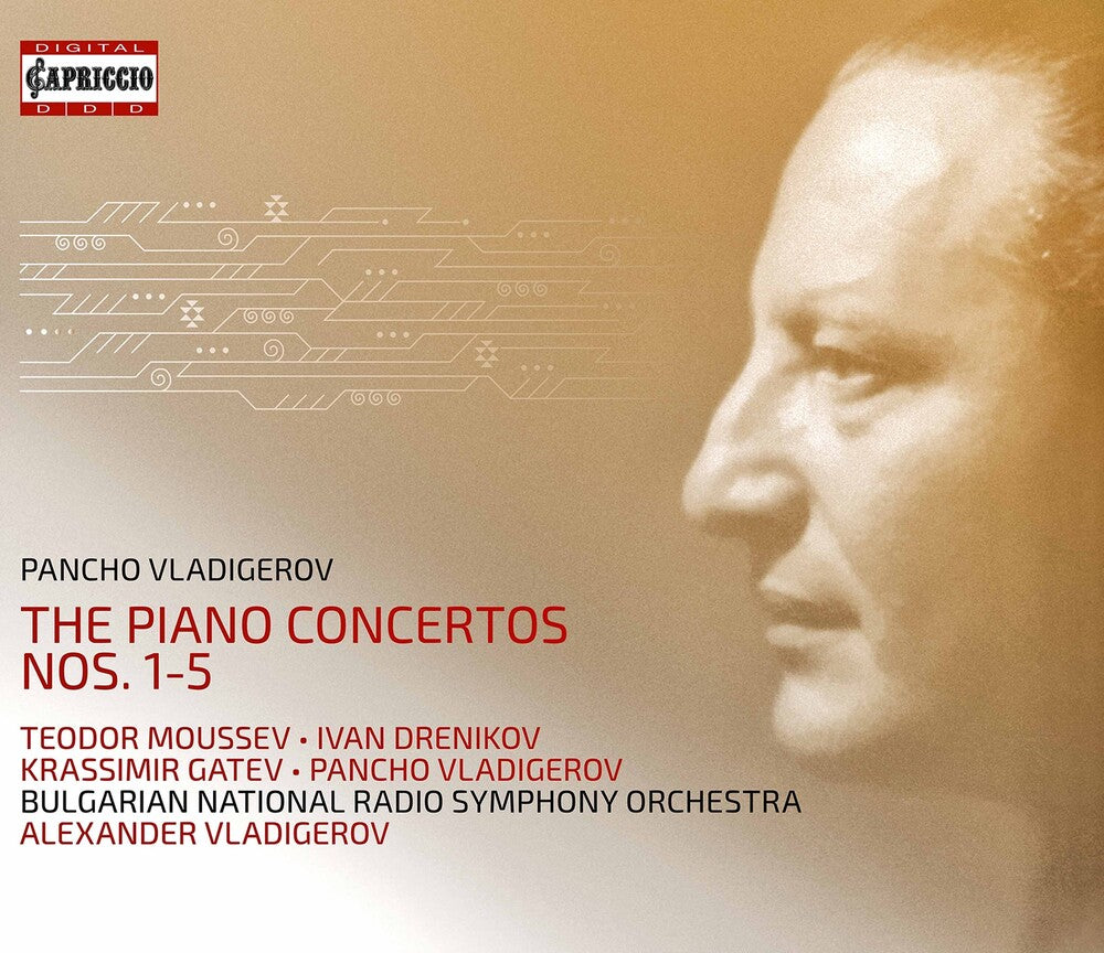the album cover for Vladigerov - Piano Concertos 1-5