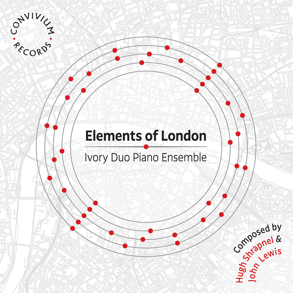 the album cover for Lewis / Ivory Duo Piano Ensemble - Elements of London