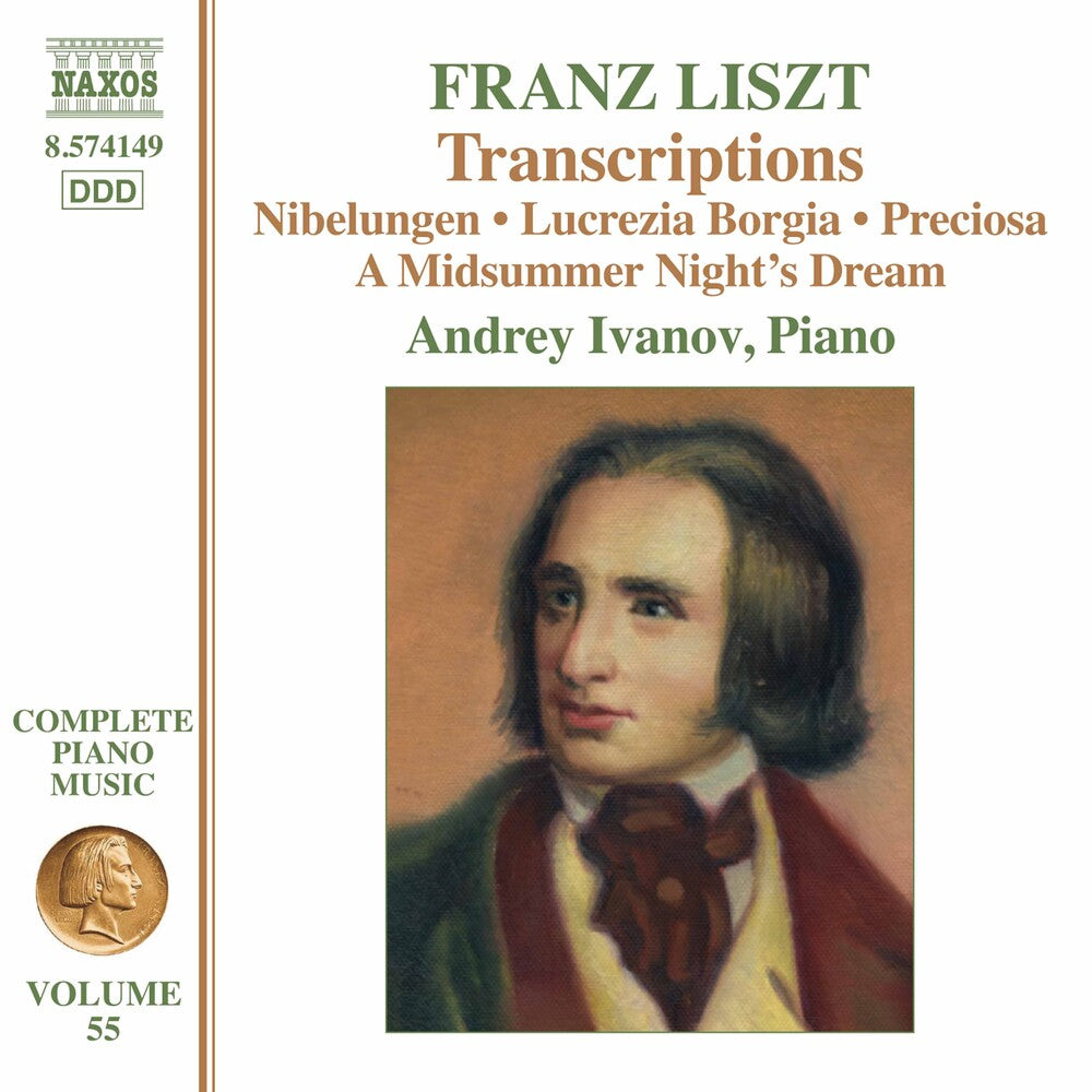 the album cover for Liszt / Ivanov - Complete Piano Music 55