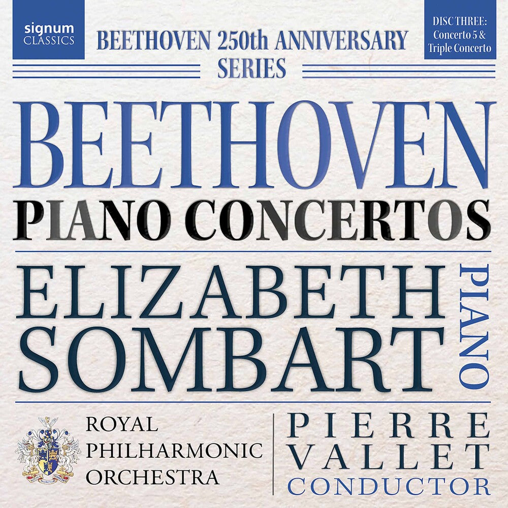 the album cover for Beethoven / Sombart / Vallet - Piano Concertos 3