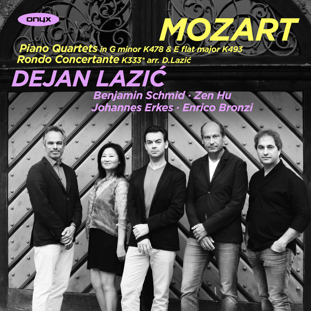 the album cover for Dejan Lazic - Mozart: Piano Quartets Nos. 1 & 2