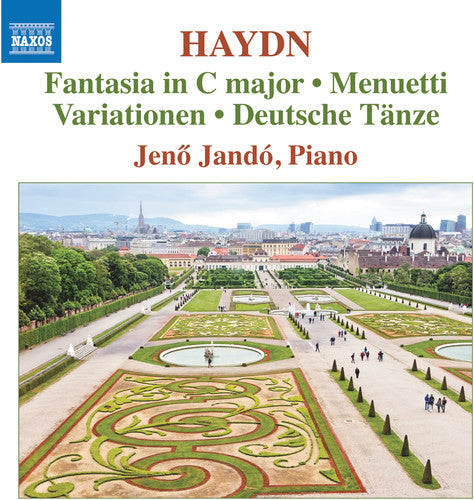 the album cover for Jenő Jandó - Fantasia in C Major / Menuetti