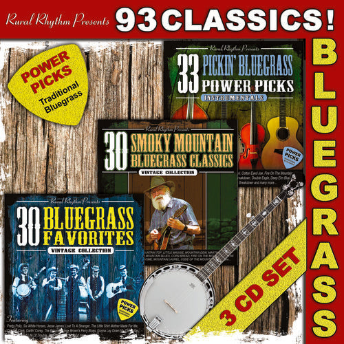 the album cover for Various Artists - 93 Classics ! Bluegrass - Power Picks / Various