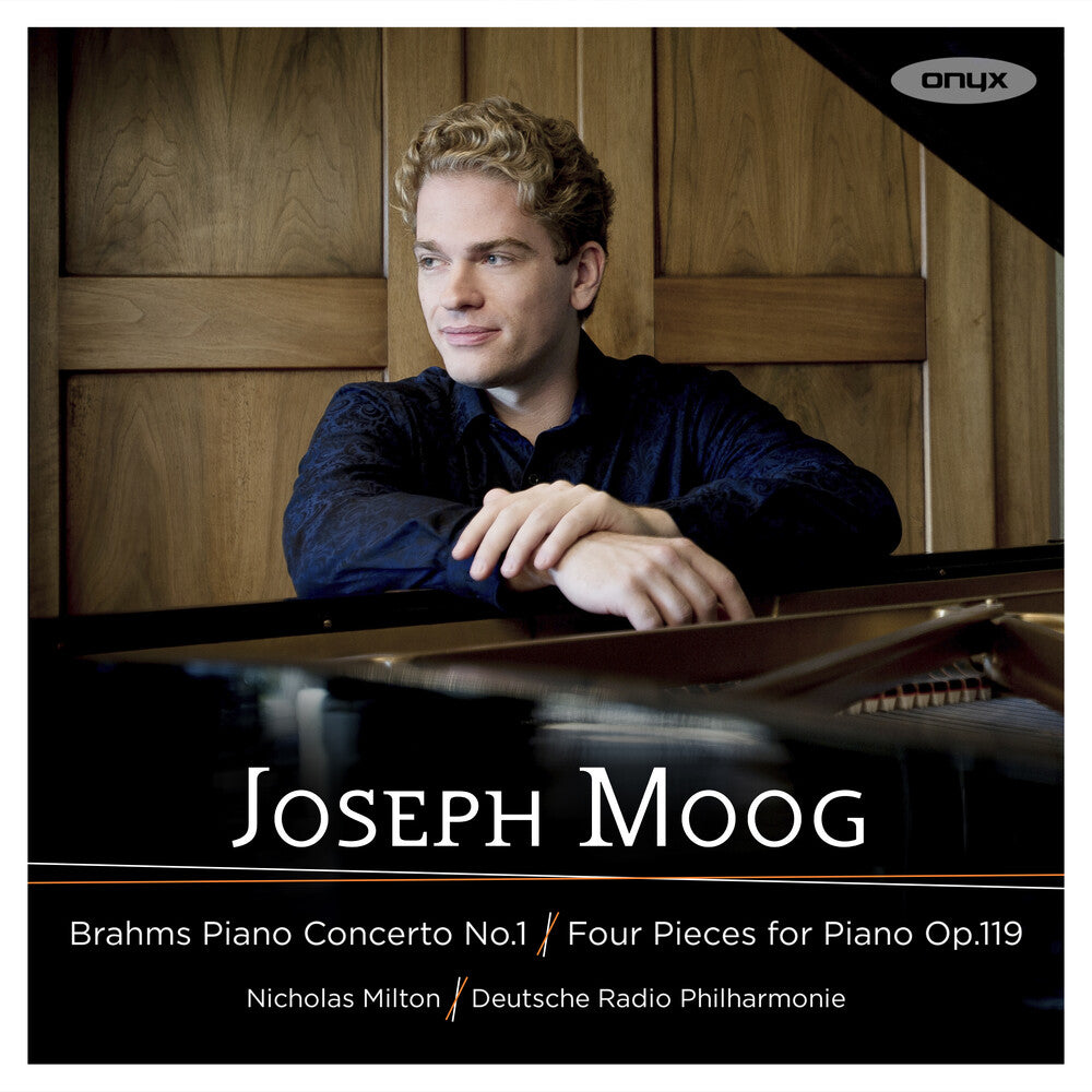 the album cover for Joseph Moog - Brahms: Piano Concerto No. 1