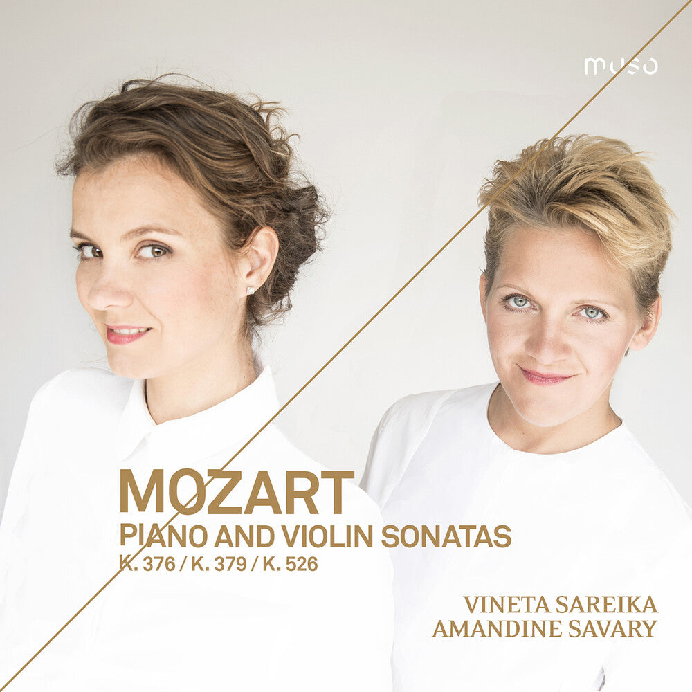 the album cover for Mozart / Savary / Sareika - Piano & Violin Sonatas