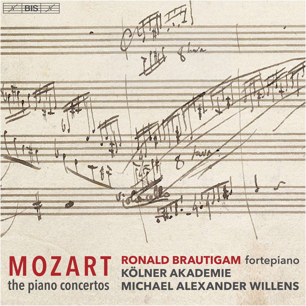 the album cover for Mozart / Brautigam / Willens - Complete Piano Concertos