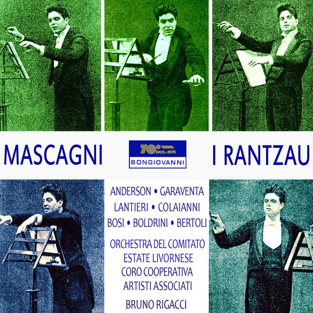 the album cover for Mascagni - I Rantzau