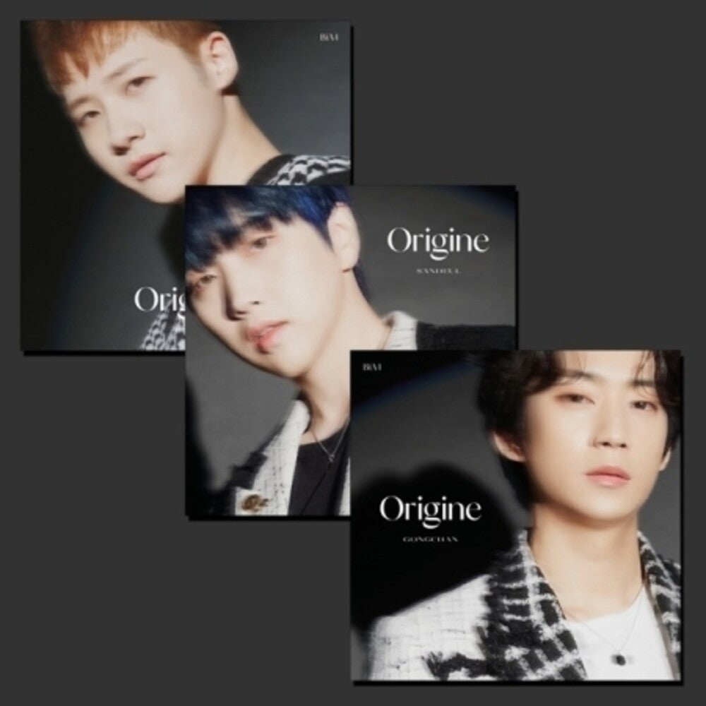 the album cover for B1a4 - Origine (Random Cover) (incl. 64pg Photobook, Lyrics Poster + 3pcPhotocard)