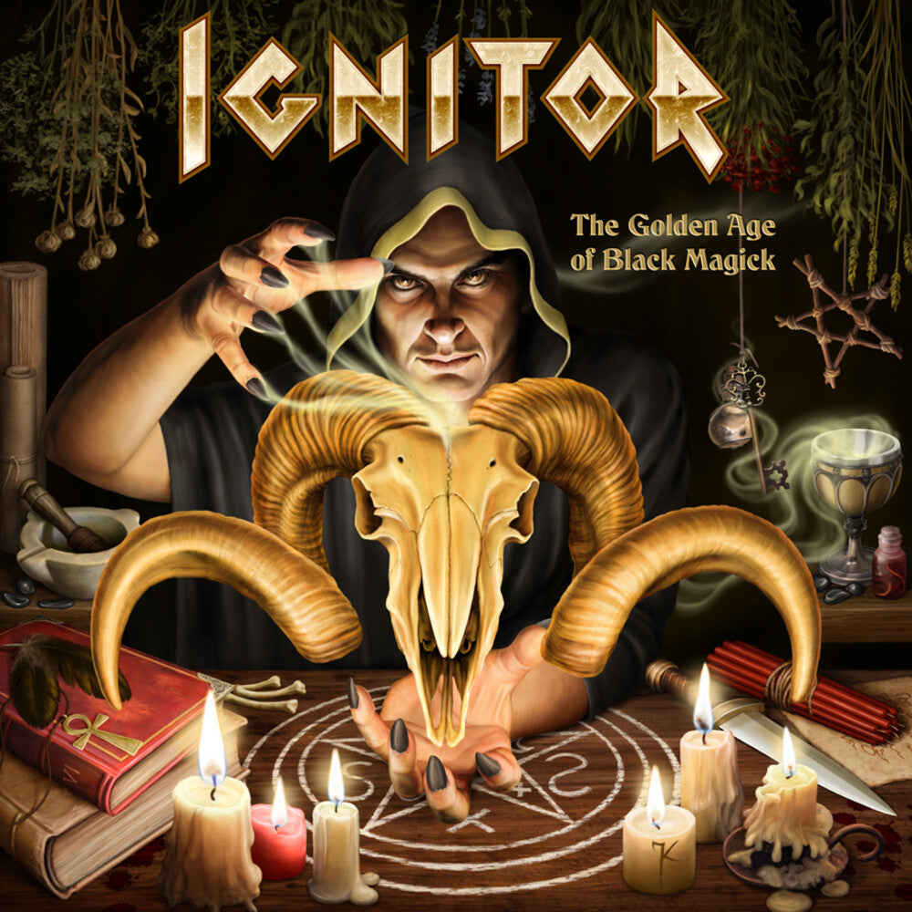 the album cover for Ignitor - The Golden Age of Black Magick