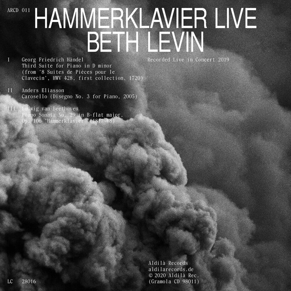 the album cover for Beethoven / Levin - Hammerklavier Live