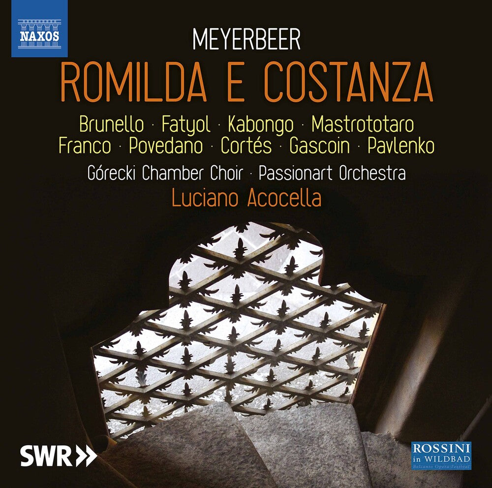 the album cover for Meyerbeer / Gorecki Chamber Choir / Acocella - Romilda E Costanza