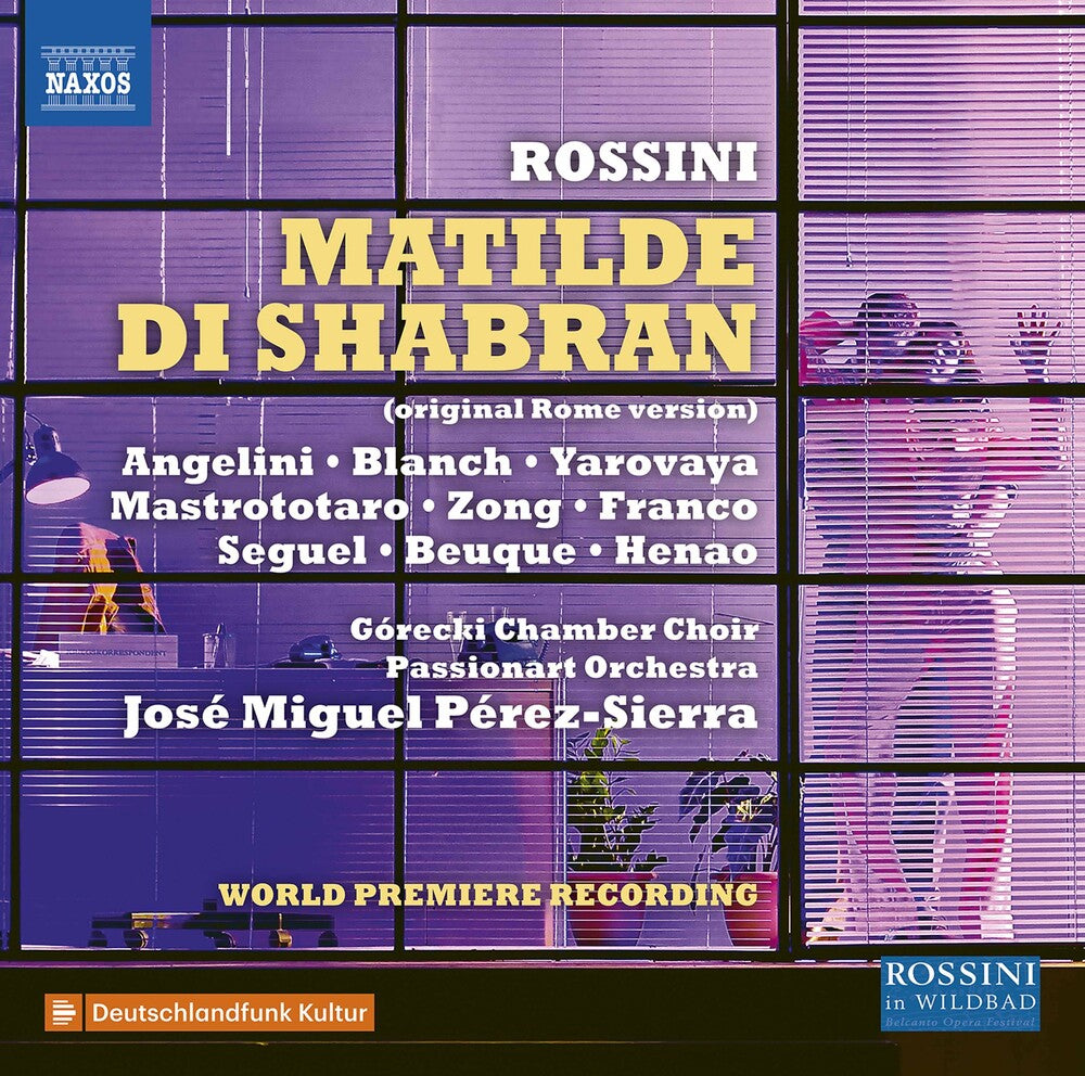 the album cover for Rossini / Gorecki Chamber Choir / Perez-Sierra - Matilde Di Shabran