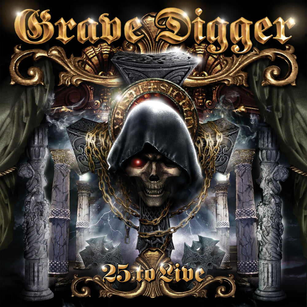 the album cover for Grave Digger - 25 To Live