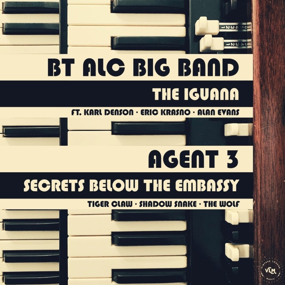 the album cover for Agent 3 / Bt Alc Big Band - The Iguana / Secrets From Below The Embassy