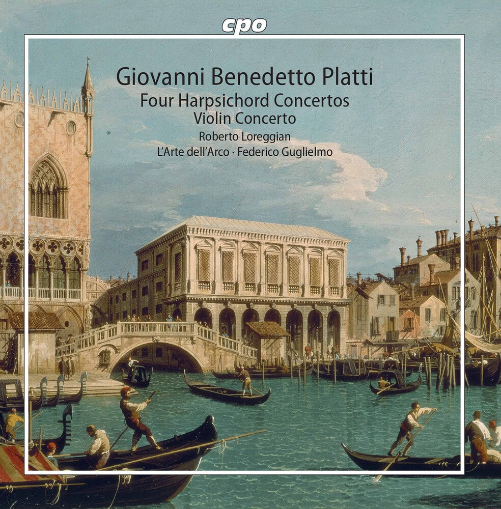 the album cover for Platti / Loreggian / Guglielmo - Four Harpsichord Concertos