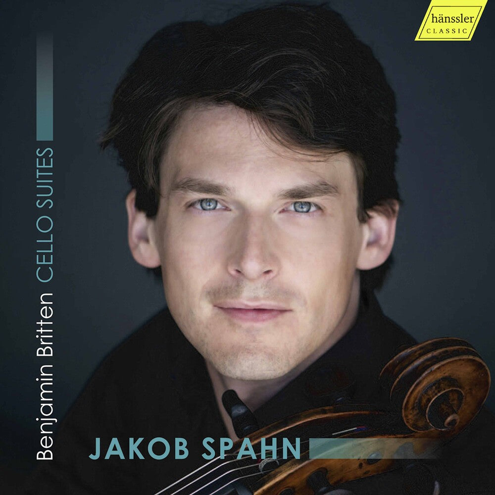 the album cover for Britten / Spahn - Cello Suites