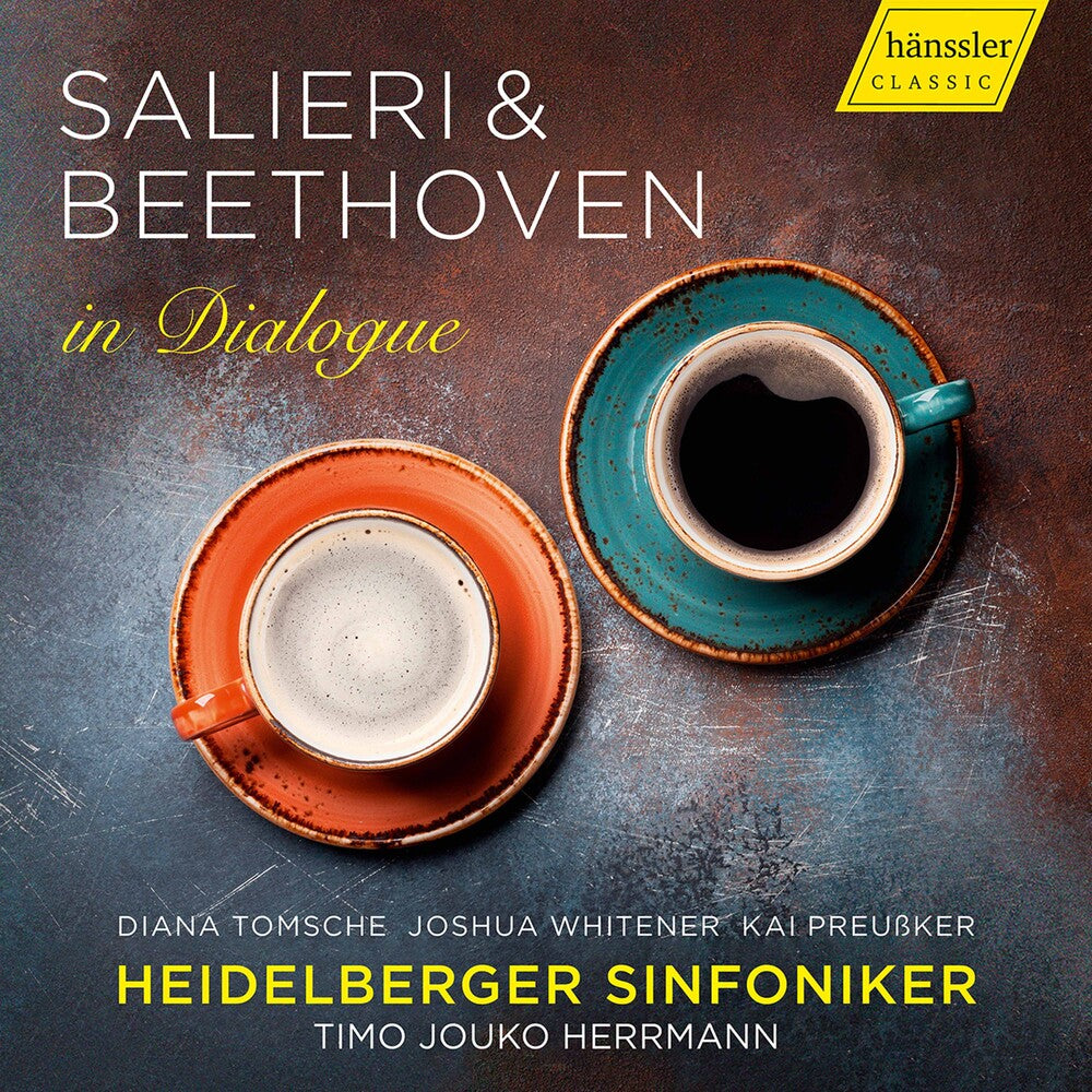 the album cover for Beethoven / Heidelberger Sinfoniker / Herrmann - Salieri & Beethoven in Dialogue