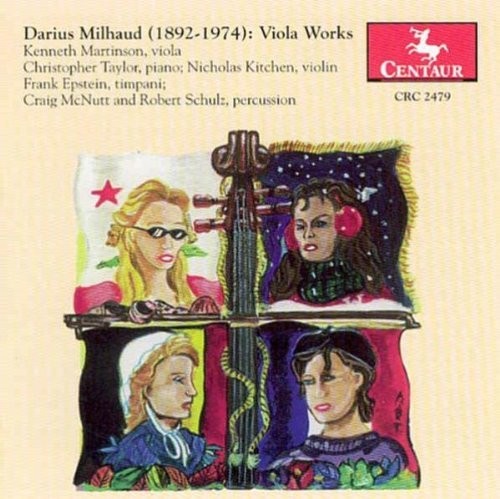 the album cover for Milhaud / Martinson - Sonata 1 For Viola And Pia