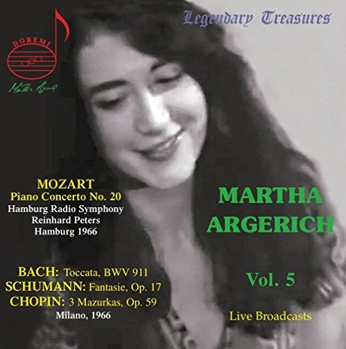 the album cover for J Bach .S. / Schumann / Ndr Sinfonieorchester - Martha Argerich Live Vol. 5