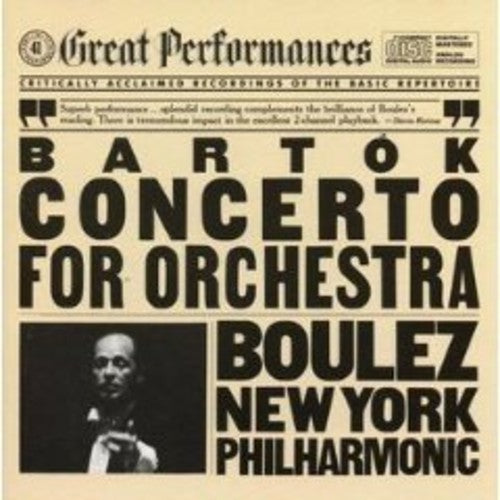 the album cover for Bartok / New York Philharmonic / Boulez - Cto for Orch
