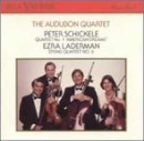 the album cover for Laderman / Shickele / Audubon String Quartet - Quartet No 1