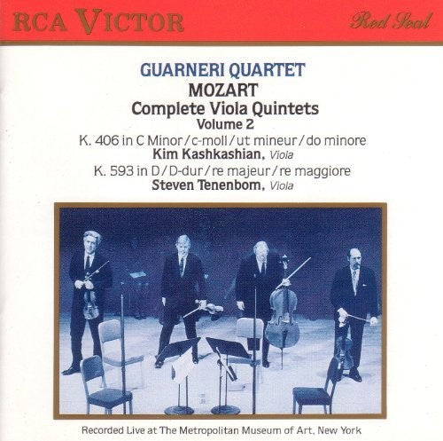 the album cover for Mozart / Guarneri String Quartet - Complete Viola Quintet