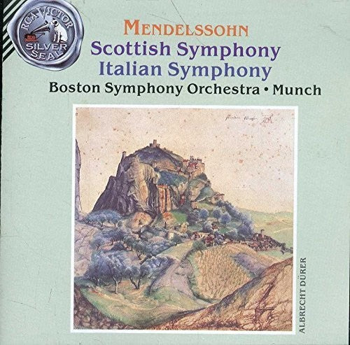the album cover for Mendelssohn / Boston Sym Orch / Munch - Scottish & Italia