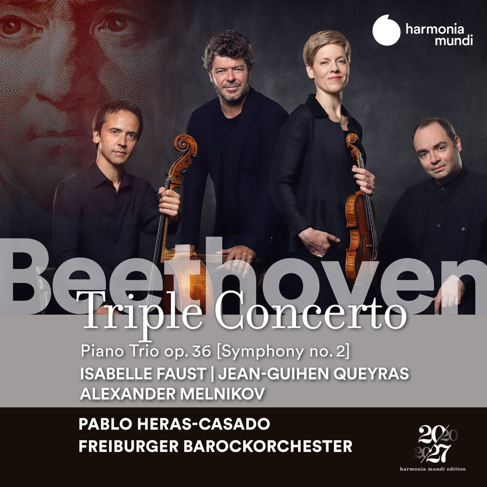 the album cover for Isabelle Faust / Queyras,Jean-Guihen - Beethoven: Triple Concerto