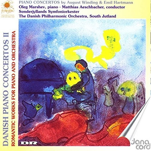the album cover for Oleg Marshev - Danish Piano Concertos V.2