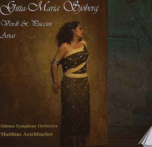 the album cover for Verdi / Puccini / Odense Sym Orch / Aeschbacher - Verdi & Puccini Arias