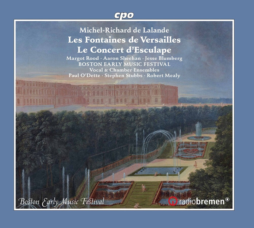 the album cover for Lalande - Les Fontaines de Versailles