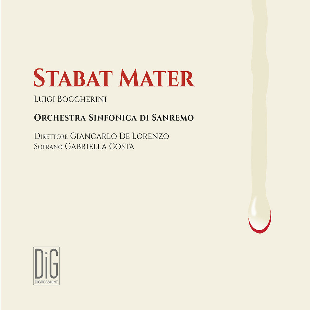 the album cover for Boccherini / Costa / Lorenzo - Stabat Mater