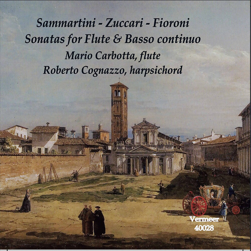 the album cover for Fioroni / Carbotta / Cognazzo - Sonatas for Flute & Basso