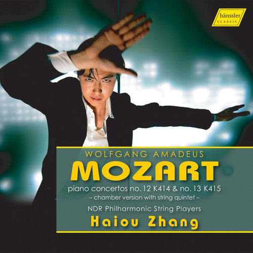 the album cover for Mozart / Zhang - Piano Conertos 12 & 13