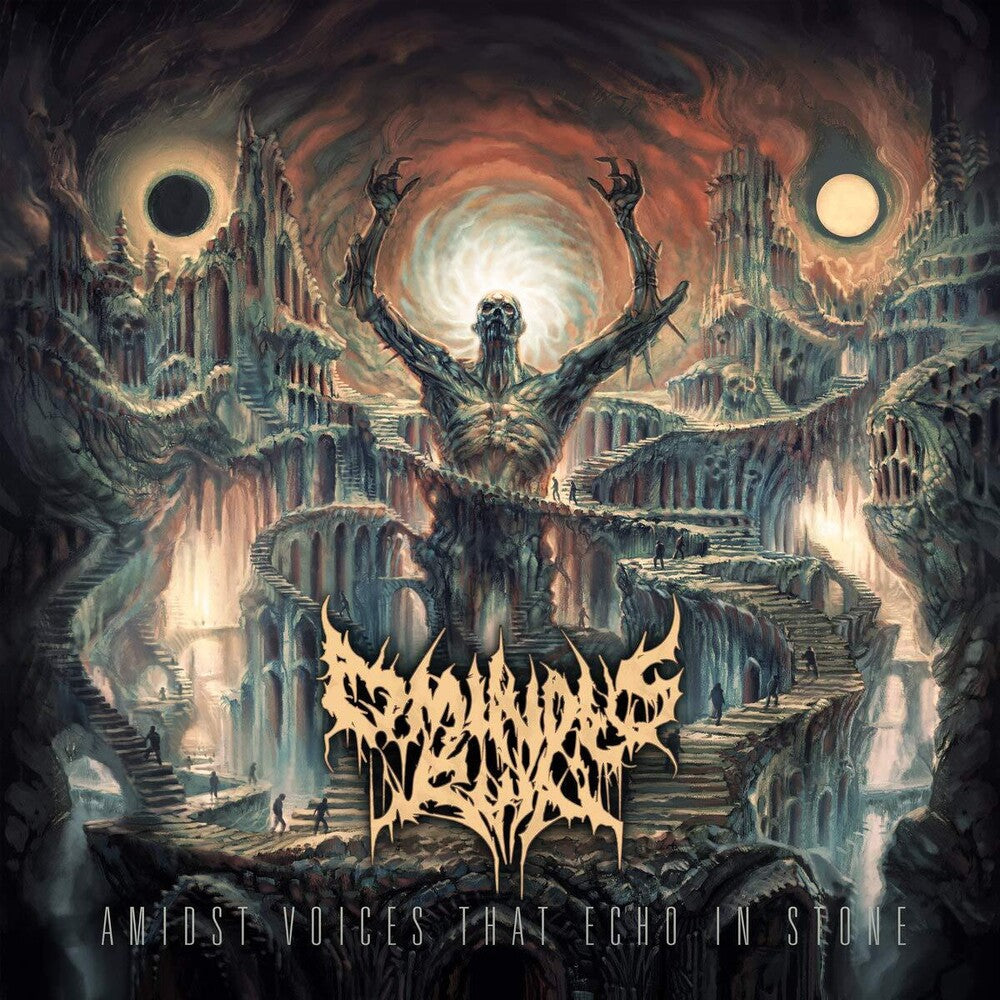 the album cover for Ominous Ruin - Amidst Voices That Echo In Stone
