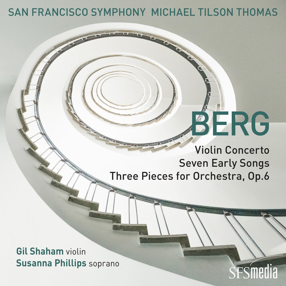 the album cover for Berg / Michael Thomas Tilson / San Francisco Sym - Berg: Violin Concerto, Seven Early Songs & Three Pieces for Orchestra , Op.6