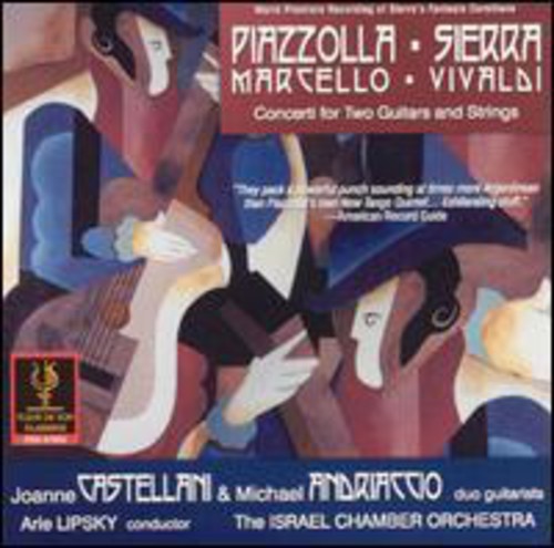 the album cover for Castellani/Andriaccio - Concerti for 2 Guitars & Strings / Various